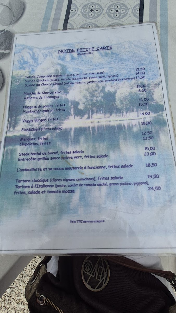 Menu La Flambée Du Lac-1